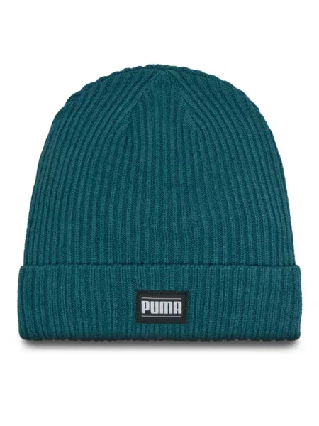 Zimní čepice PUMA Ribbed Classic Cuff cold green zelený