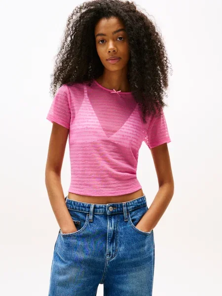 Tommy Jeans Tricou roz