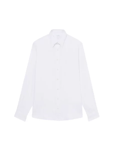 Lniana koszula Brooks Brothers biała