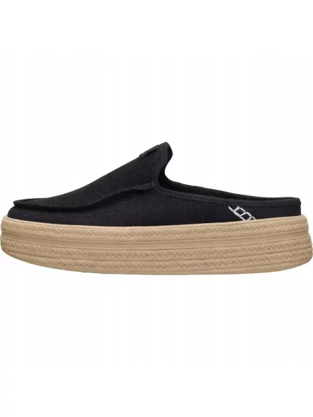 HeyDude Mokasyny Austin Lift Espadrille Woven czarne