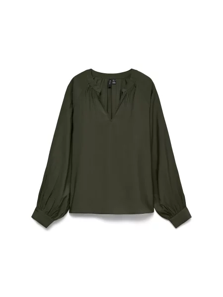VERO MODA Bluză VMLOUISA pin verde