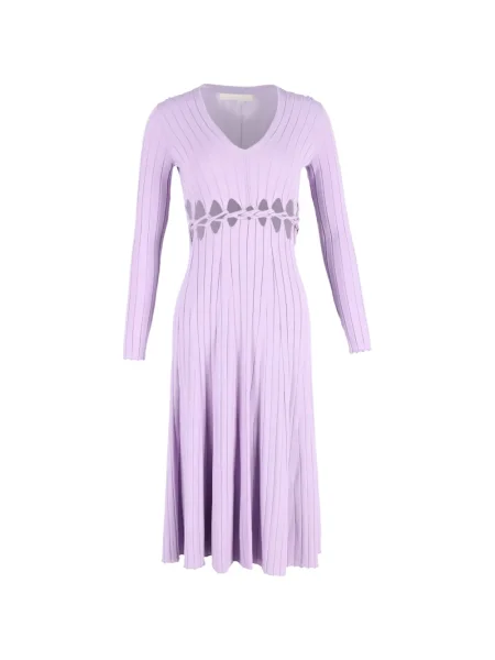 Rochie midi Dion Lee tricotate până la genunchi de costum violet