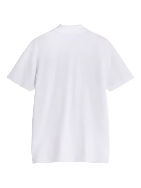 Polo Maison Kitsune cu broderie alb