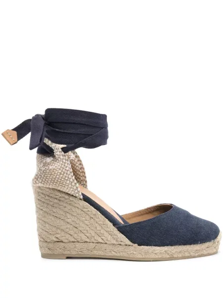 Espadrile Castaner cu pană albastru
