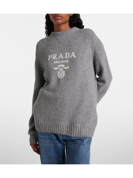 Pulover Prada de lână gri
