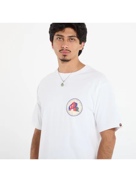 Tricou A BATHING APE Ape Transit Authority Tee White M alb