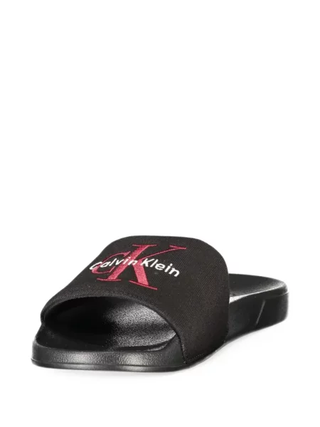 Papuci Calvin Klein cu imagine negru