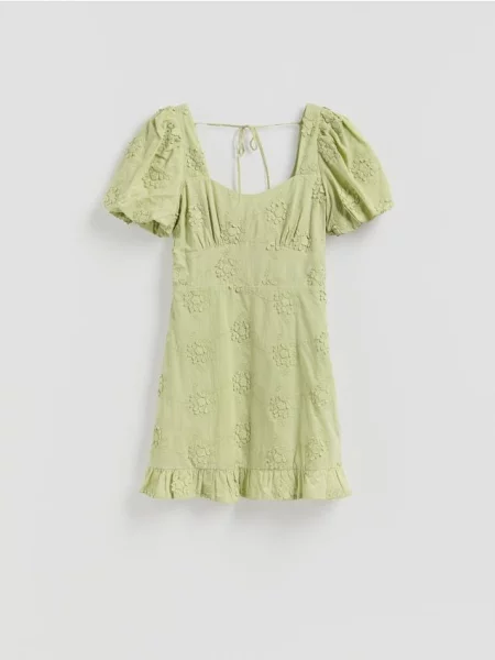Reserved Rochie cu detaliu verde-deschis verde
