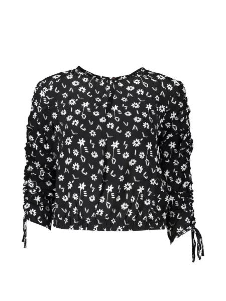 Bluză Desigual cu model floral cu imagine negru