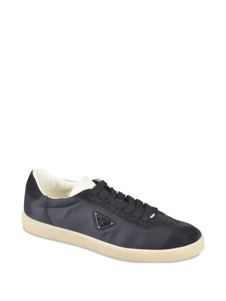 Sneakerși Prada din piele de căprioară albastru