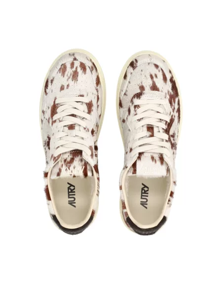Sneakersy Autry brązowe