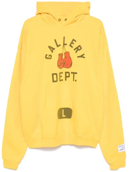 Bluza z kapturem Gallery Dept. żółta