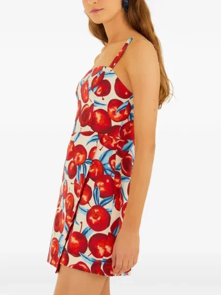 Rochie mini Farm Rio cu imagine alb