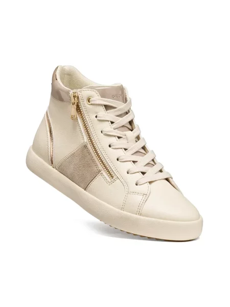 Sneakersy Geox skórzane beżowe