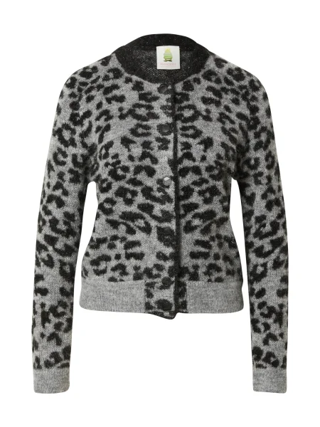 PRINCESS GOES HOLLYWOOD Geacă tricotată metalic / deschis gri