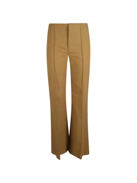 Pantaloni Chloé evazate maro