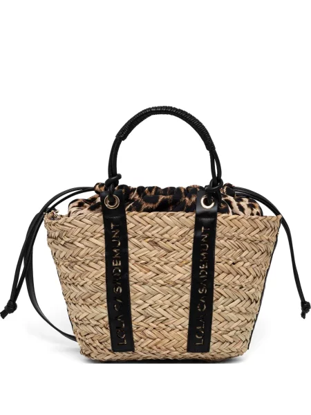 Geantă shopper Lola_casademunt cu imagine cu model leopard