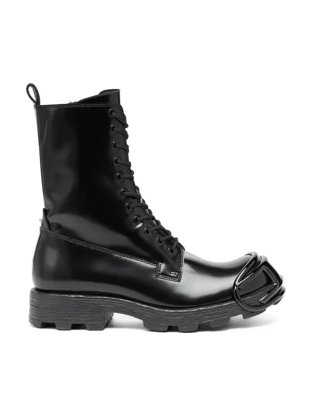 Diesel cizme de piele D-Hammer Bt D cu plat negru