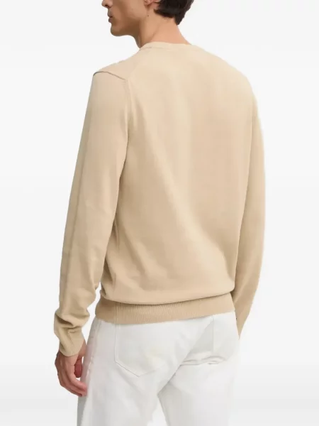 Pulover Lacoste cu decolteu rotund lung