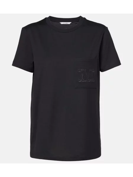Tricou Max Mara din jerseu negru