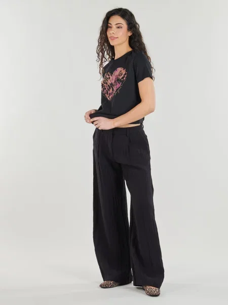 Tricou Desigual cu dungi de tigru negru