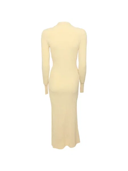 Rochie midi Dion Lee tricotate galben