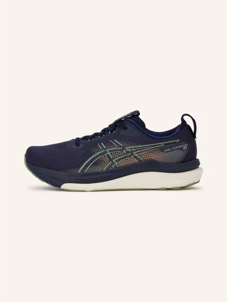 Asics Běžecké Boty Gel-Kayano 33 tmavě / tmavě oranžová / světle zelená modrá