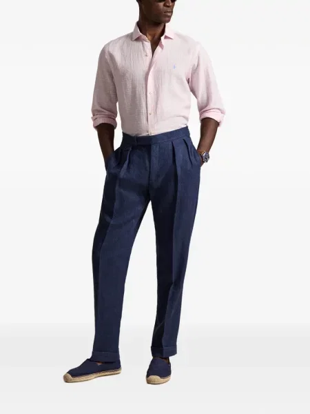 Раирана риза Polo Ralph Lauren на райета розово