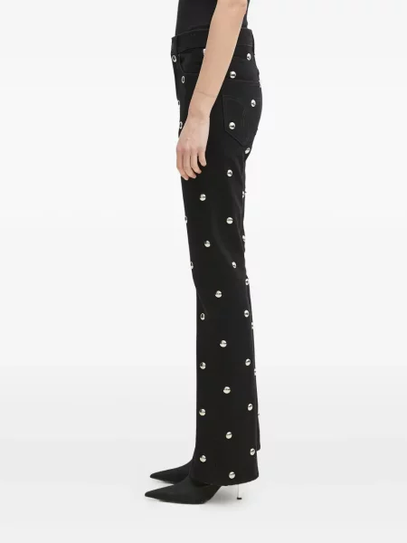 Blugi evazați Fiorucci negru