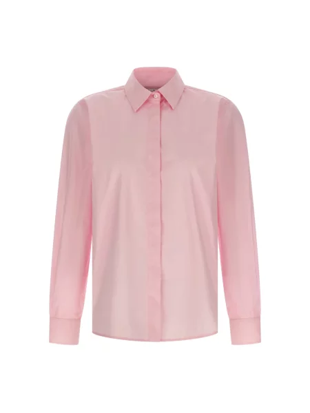 Koszula Max Mara popelinowa różowa