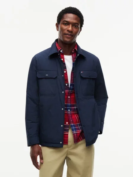 TOMMY HILFIGER Prechodná bunda námornícka modrá