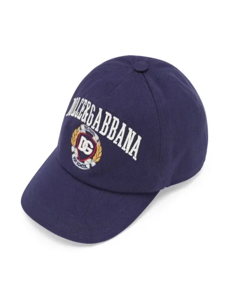 Czapka z daszkiem dziecięca Dolce And Gabbana niebieska