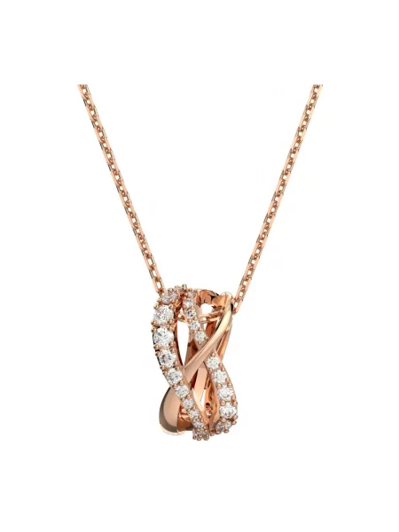 Naszyjnik Swarovski różowy