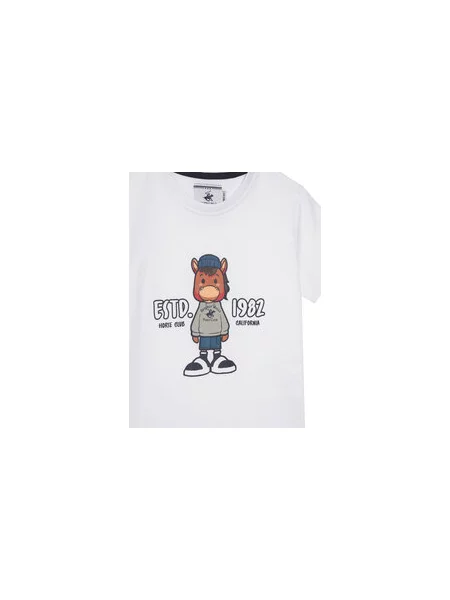 Beverly Hills Polo Club T-shirt Regular Fit bijela