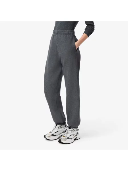 Lacoste Spodnie Dresowe Straight Fit Ciemnoszare szary
