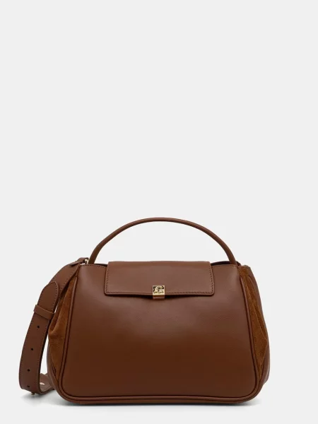 Coccinelle crossbody kabelka dámska kožená hnedá