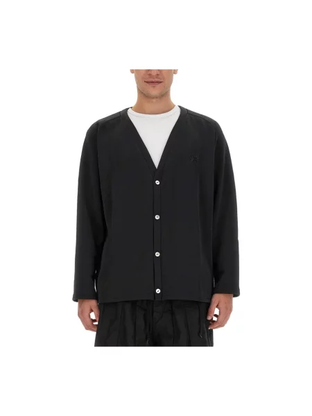 Kardigan Needles z dekoltem w serek czarny