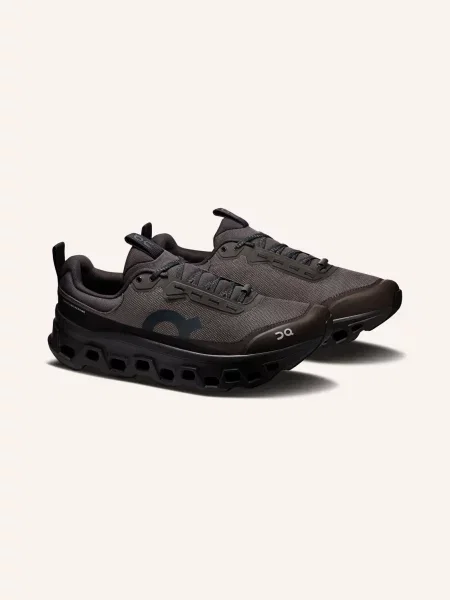 On Sneakersy Cloudmonster 1 Waterproof tmavě hnědá / černošedá černá