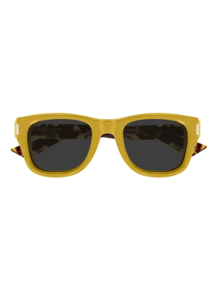 Okulary przeciwsłoneczne Saint Laurent chunky żółte