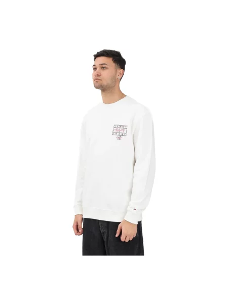 Bluza Tommy Hilfiger z długim rękawem z logo beżowa