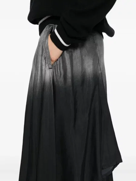 Fustă Yohji Yamamoto asimetrică gri