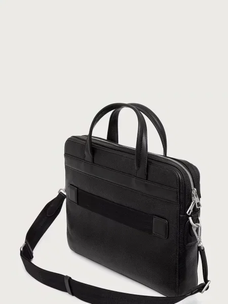 Tommy Hilfiger Torba na laptopa Th Business Leather Computer Bag czarny
