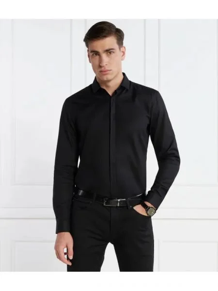 HUGO Cămașă Ketran negru