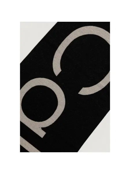 Šál s prímesou vlny Calvin Klein čierna