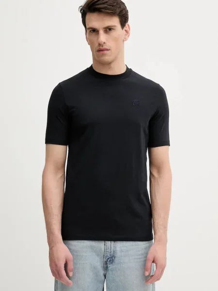 Kratka majica Karl Lagerfeld mornarsko modra