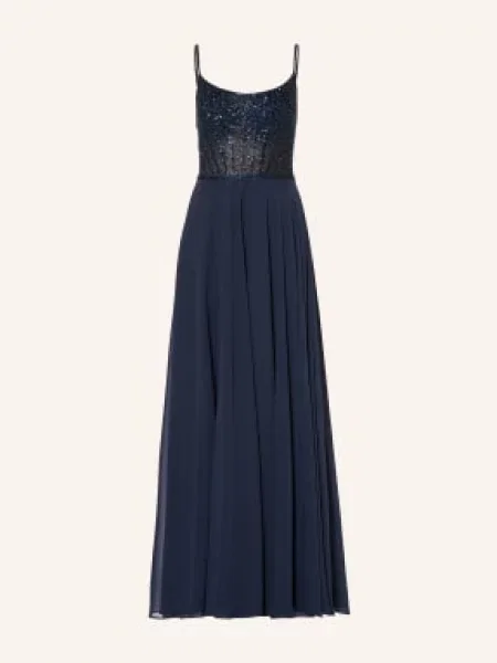 Hey Kyla Večerní Šaty S Flitry A Ozdobnými Kameny tmavě modrá