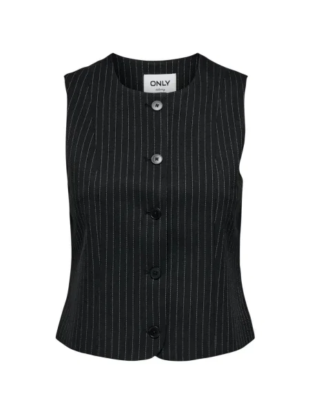 Vestă Only cu dungi negru