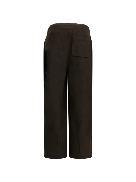 Pantaloni Maison Kitsune alergare maro