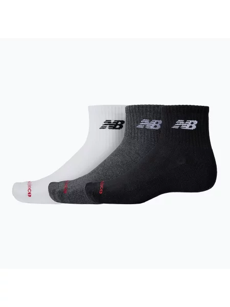 Ponožky New Balance Everyday Ankle 3 páry white bílé