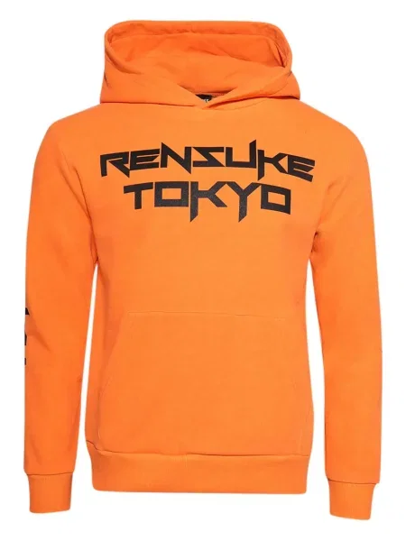 Hanorac cu glugă Rensuke Tokyo cu imagine portocaliu